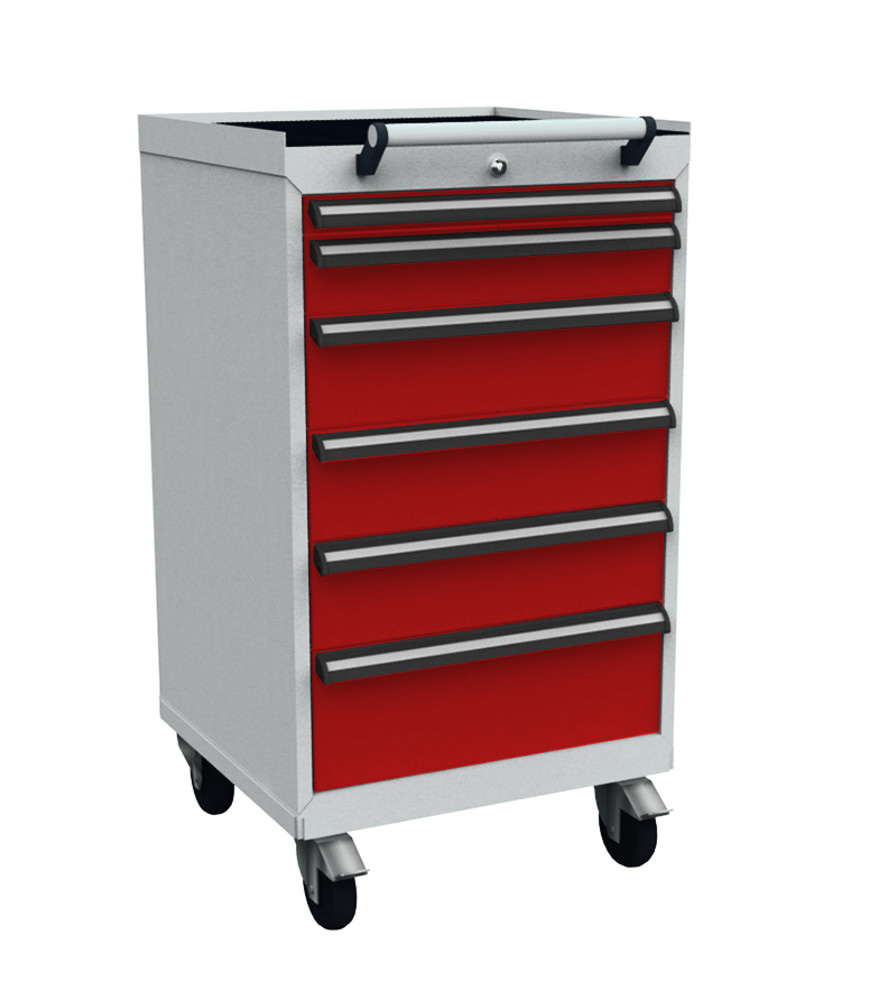 370-0090-3256c3180573ead Mobiler Schubladenschrank Typ 5, 6 Schubladen, Serie 575