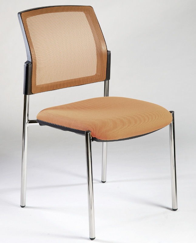 277-0218-8234RBC7czrPgF5 VE = 2 Stück Besucherstühle, Gestell verchromt