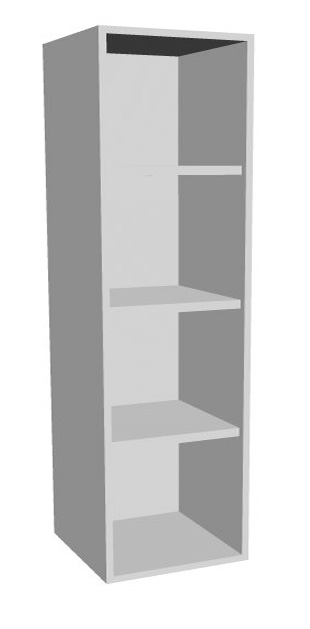 Aufsatz-Schrankregal 4  Ordnerhöhen 500mm breit Serie dataline