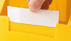 329-0102 Etikett mit Klarsichtfolie, für Größe 7