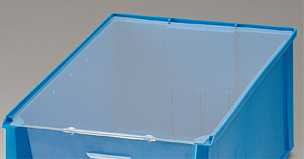 105-0915 VE = 5 Abdeckplatten (Staubabdeckung), für Sichtlagerkästen