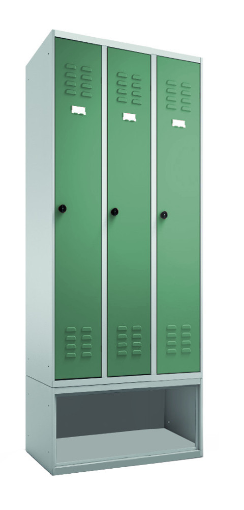 308-1238-35 Garderobenschrank 3-teilig, untergebautes Schuhfach