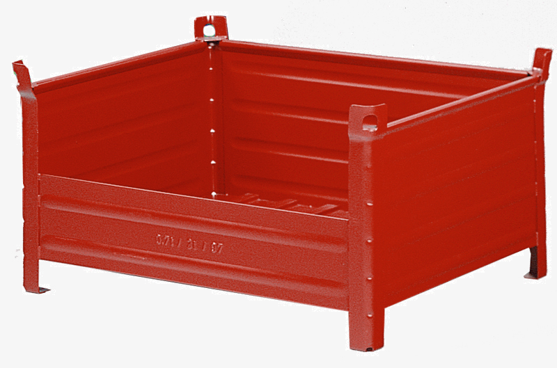 Stapelbehälter mit Kranösen, halboffen, 1000x800x600mm