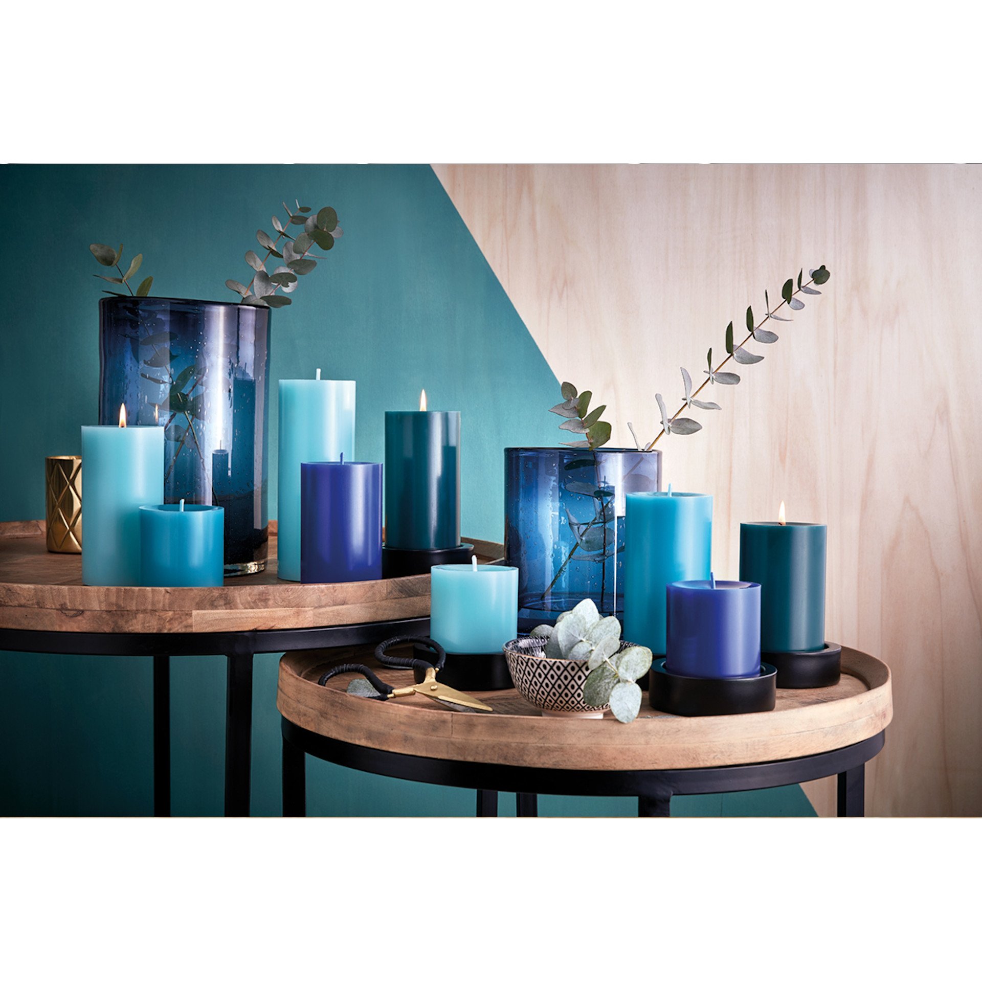 820-0105-0107_1 Engels Kerzen Stumpen Kerze gegossen Ø 8 cm Höhe 12 cm