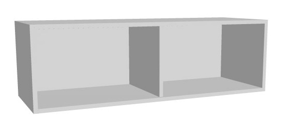 Aufsatz-Schrankregal 1 Ordnerhöhe 1200mm breit Serie dataline