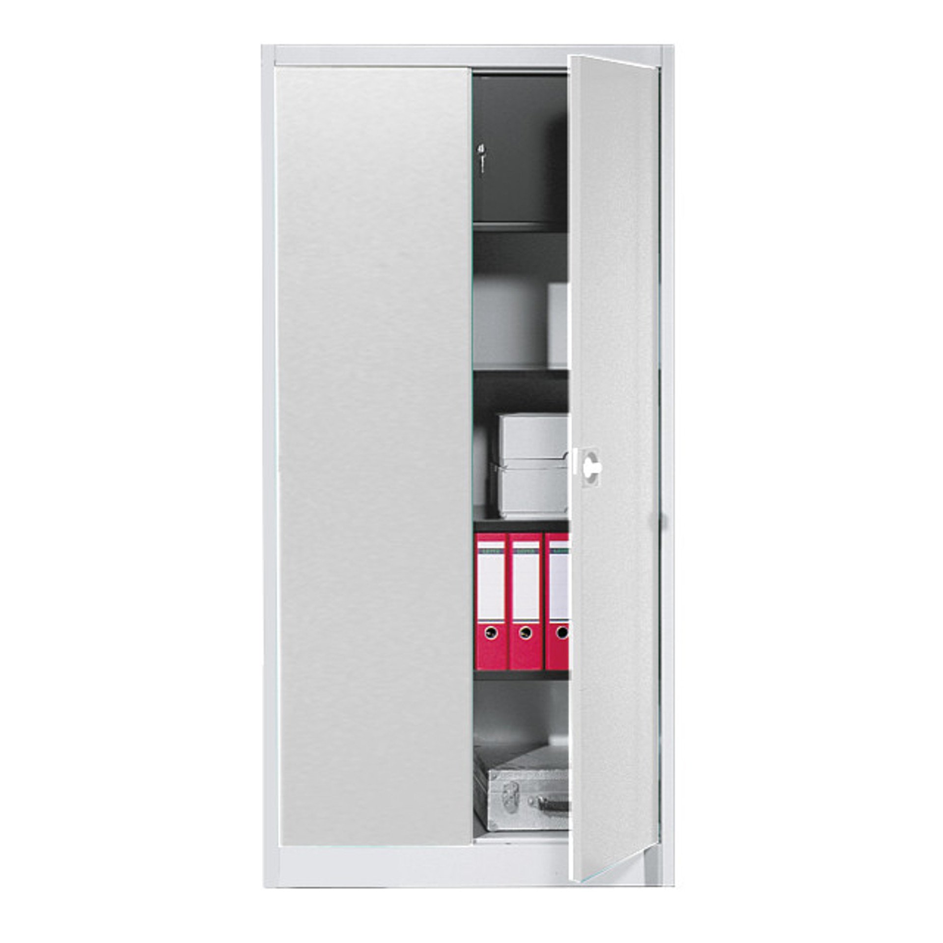 105-0020-33 Stahl-Flügeltürenschrank mit Schließfach Serie 950