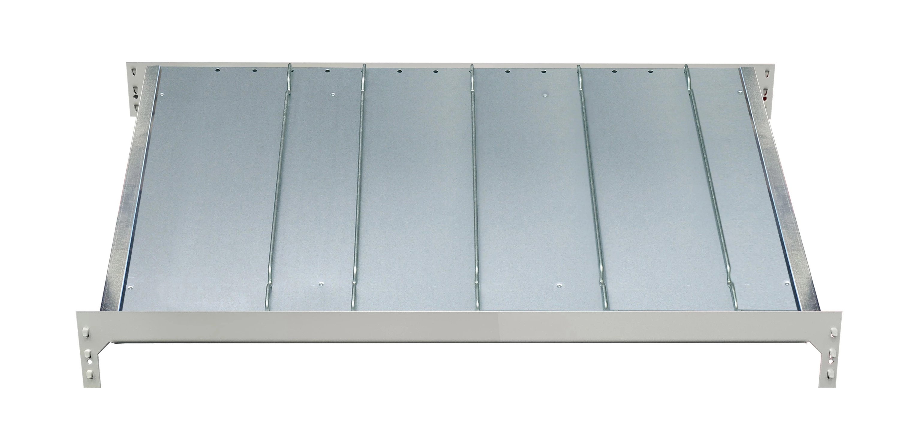 112-2189-004VVPgbgTuVhoX Schulte Zusatzebene für Kanbanregal Multiplus150, Trenn- und  Seitenführungen, B 1000 x T 500 mm, verzinkt