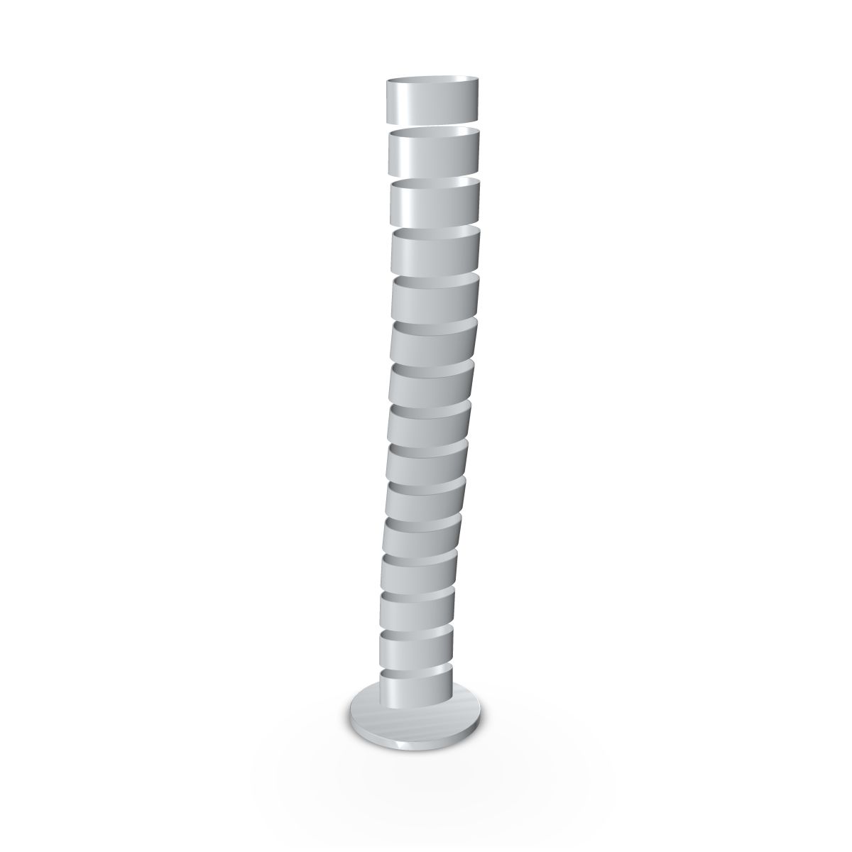 204-0374-00-kabelspirale-assmann-datalineRHcZBQiEGL8q2 Senkrechte Kabelspirale, alufarbig, bis H 850mm, Serie dataline QS/QR/R/C/CC