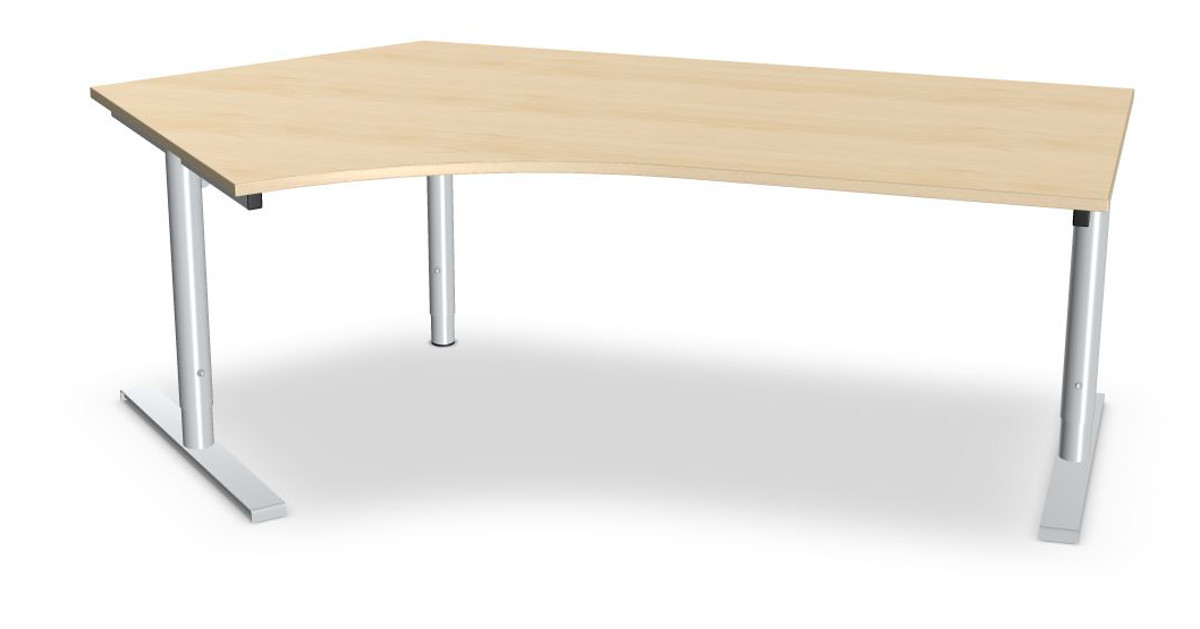 Assmann Kompakt-Schreibtisch links, Serie dataline TS