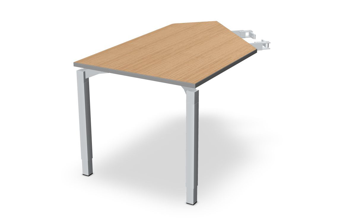 Anbautisch mit 2 Standbeinen Anbau links Serie dataline-QA