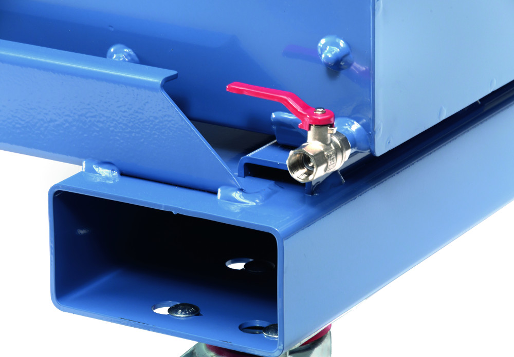 Ablasshahn für Kippkastenwagen