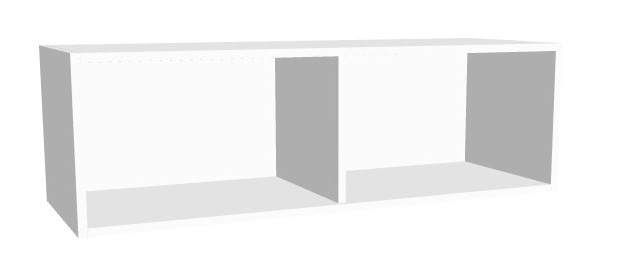 Aufsatz-Schrankregal 1 Ordnerhöhe 1200mm breit Serie dataline
