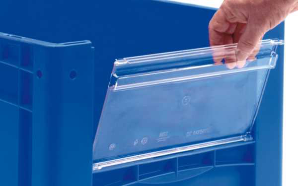 138-2518GZJZ7cDjntKv6 Sichtscheiben für Entnahmeöffnung,  für Euro-Stapelbehälter XL