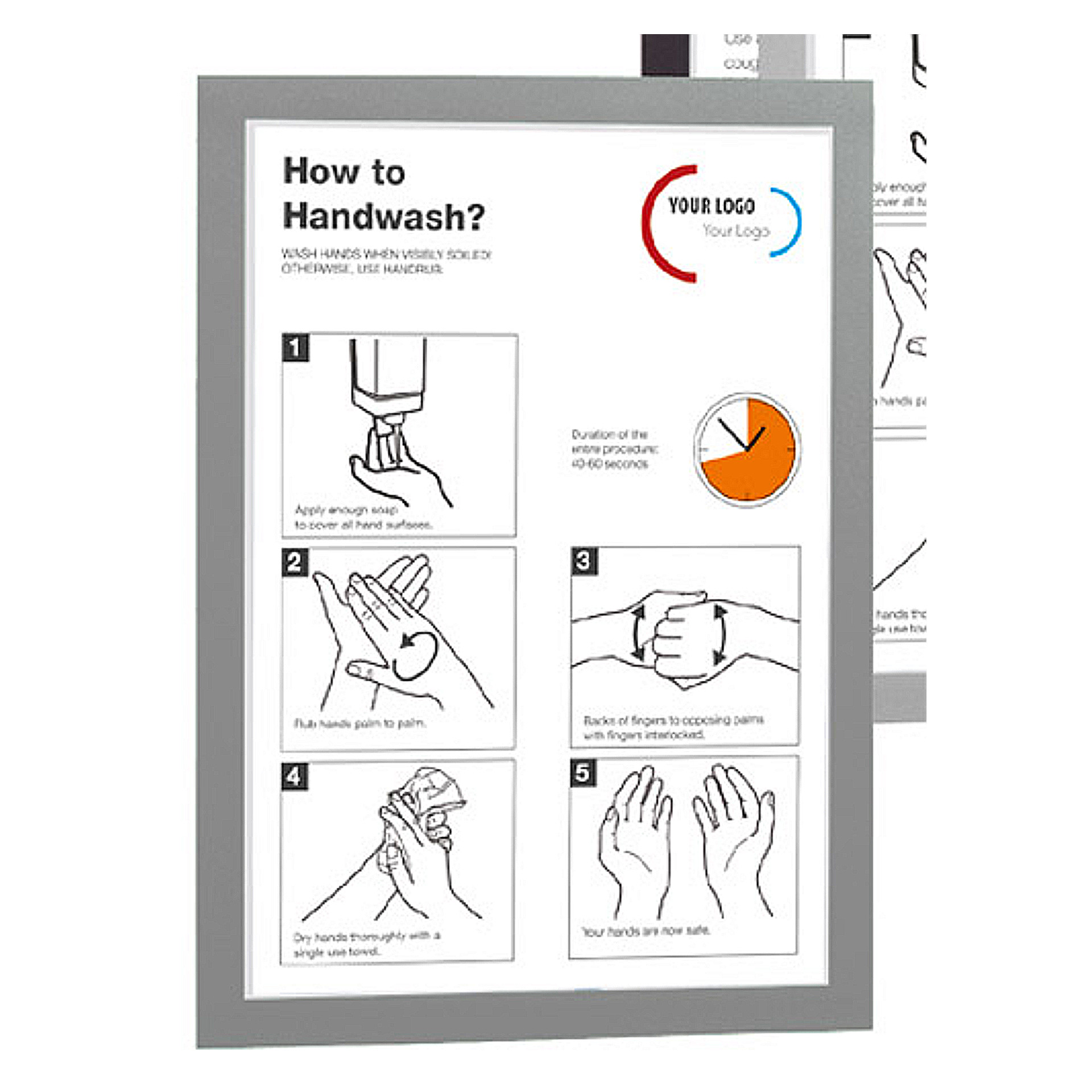291-0206-31lr221KIR4yIPS VE = 2 Stück selbstklebende Magnetrahmen für Format A4