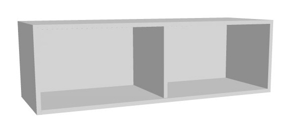 Aufsatz-Schrankregal 1 Ordnerhöhe 1200mm breit Serie dataline