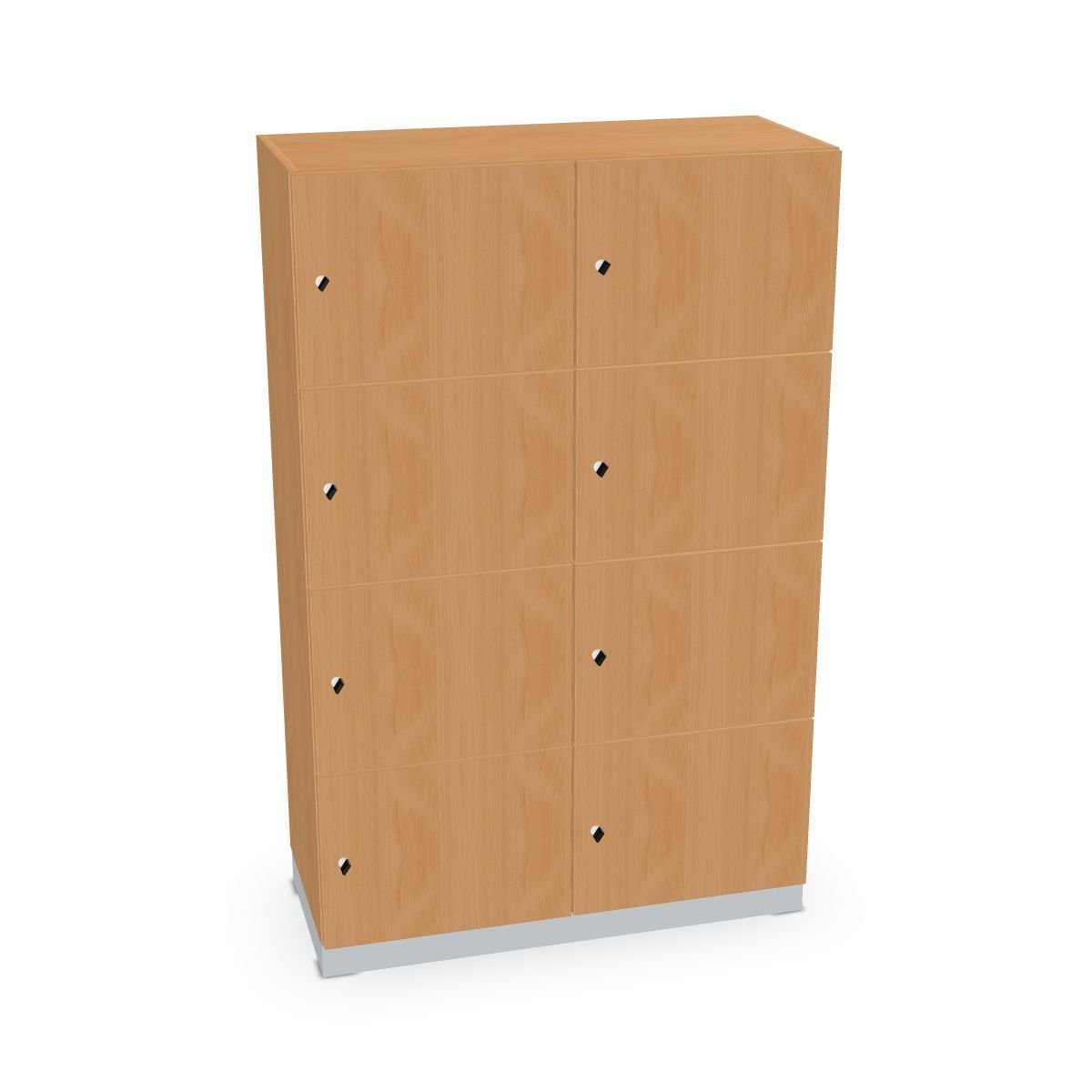 204-0072-76594cedd3b51da43TmATagrGnf3 Schließfachschrank 8 Fächer 1000mm breit Serie dataline