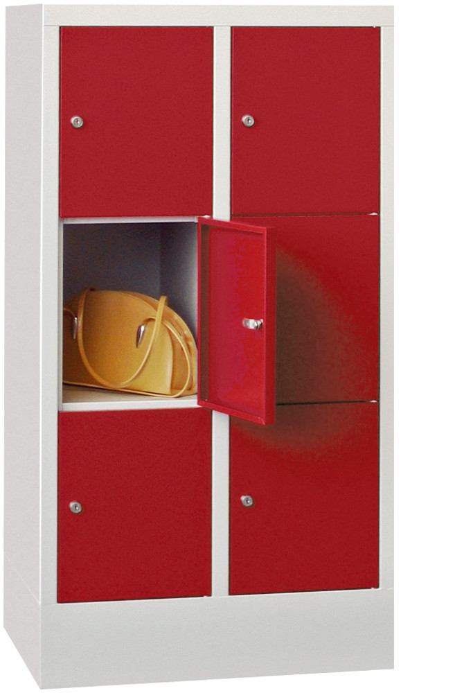 Stahl-Schließfachschrank, 6 Fächer