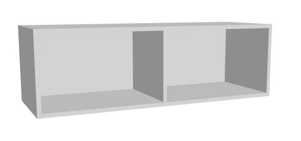 Aufsatz-Schrankregal 1 Ordnerhöhe 1200mm breit Serie dataline