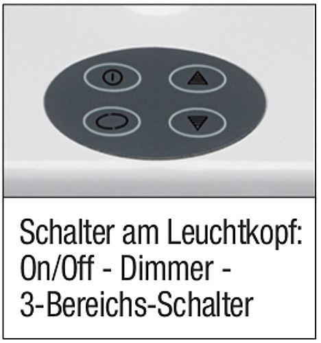 288-0021b LED-Tischleuchte "MAUL work", dimmbar