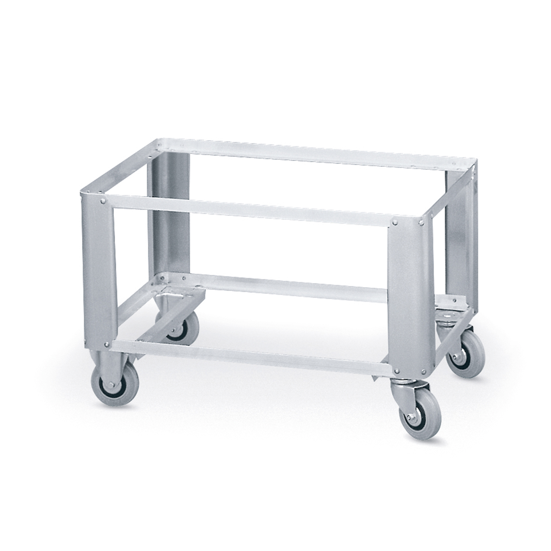 708-0056_S604 Aluminium-Untersetzwagen für 780x600mm Alu-Behälter