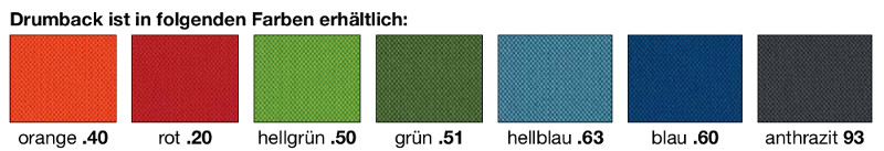 202-drumback-farben Drehstuhl Drumback - Viasit