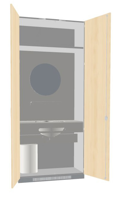 Kombischrank Nasszelle 1000x440x2320mm Serie dataline