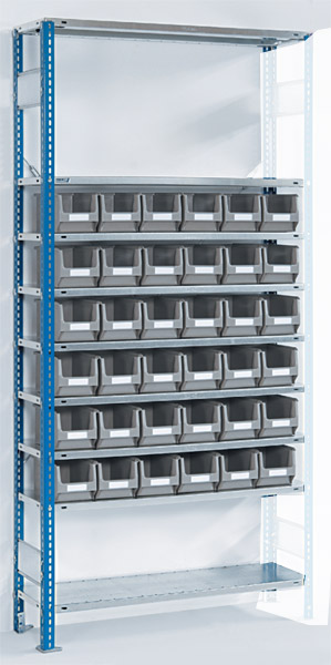 114-4795-30q68SDneo4xFbc Lager-Regal mit 36 Kästen Serie S25-SX