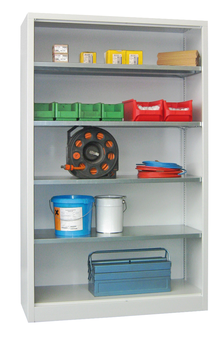 Großvolumen-Regalschrank, 4 Stahlböden