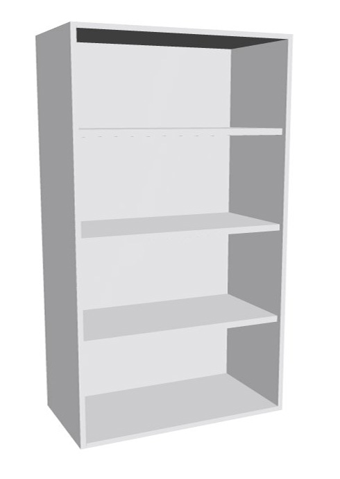 Aufsatz-Schrankregal 4  Ordnerhöhen 1000mm breit Serie dataline