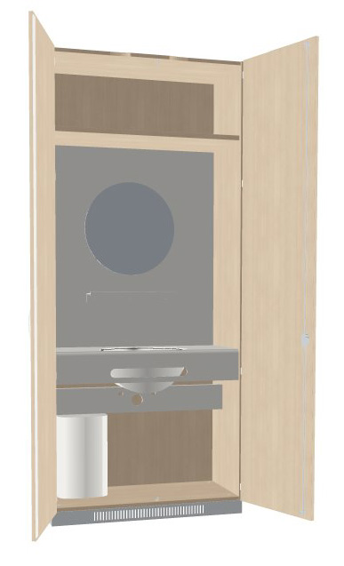 Kombischrank Nasszelle 1000x440x2320mm Serie dataline