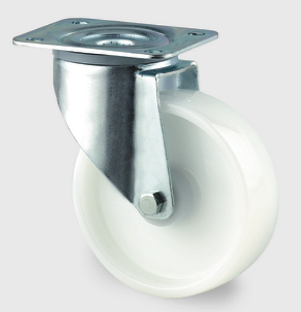 016-0128-00-transportgeraete-lenkrolle-mit-kunststoff-rad-tente Kunststoff-Lenkrolle mit Platte