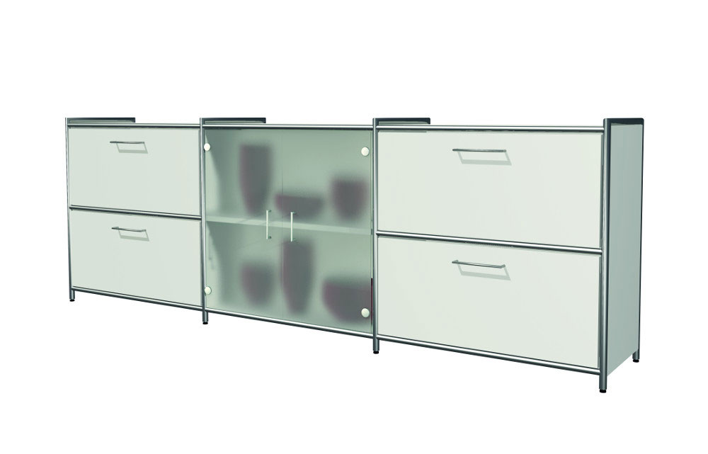 126-2335-10oGdzK42OAzZKr Sideboard mit Vorbautüren und Schubfächern Serie artline