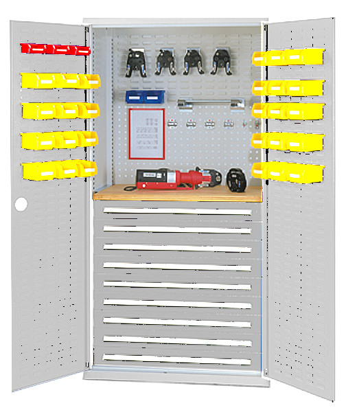 329-0183-33 Werkzeugschrank Typ27 lichtgrau