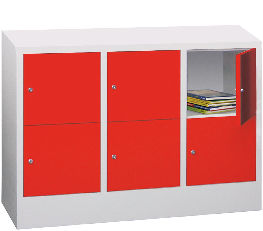 508-0111-3256a9fd0c65642 Stahl-Schließfachschrank, 6 Fächer