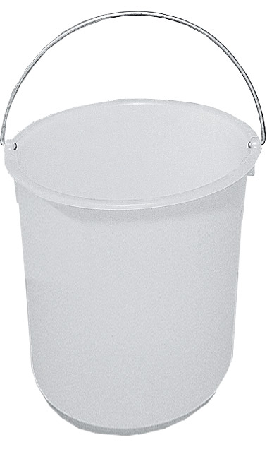 614-0012 Kunststoff-Eimer, 30 Liter, naturweiß, Ø 380 x H 420mm, Niederdruck-Polyäthylen