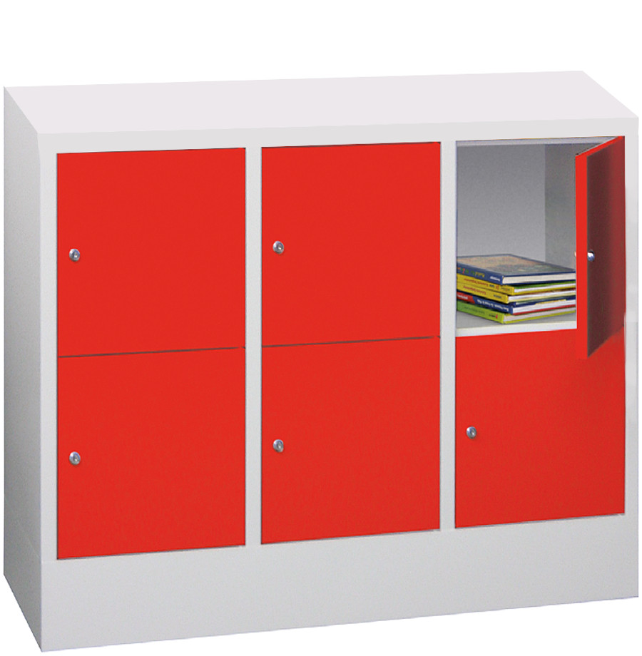508-0110-3256a9fe01bb4d9 Stahl-Schließfachschrank, 6 Fächer