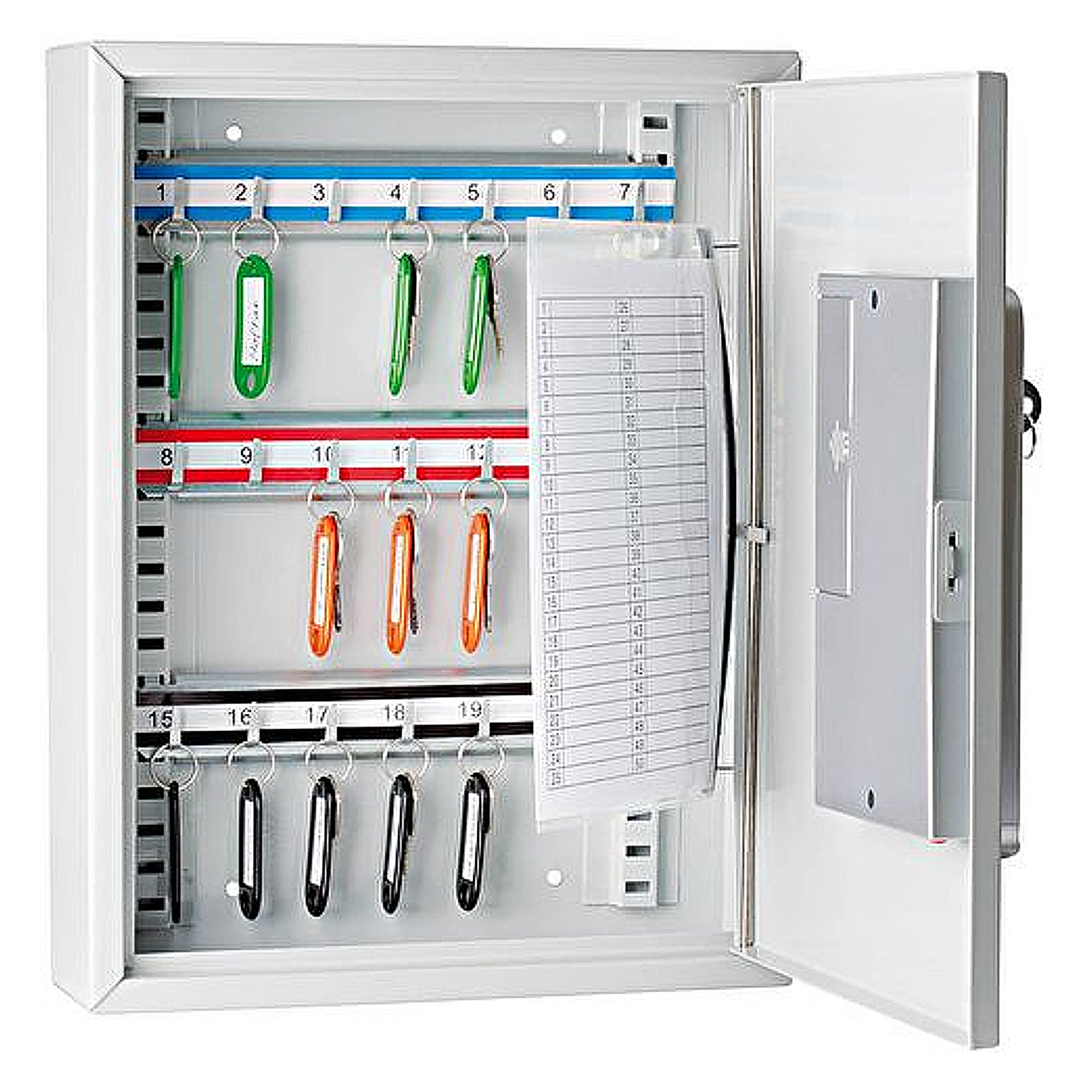 228-0107-00 Wedo Schlüsselschrank mit Elektonikschloss lichtgrau