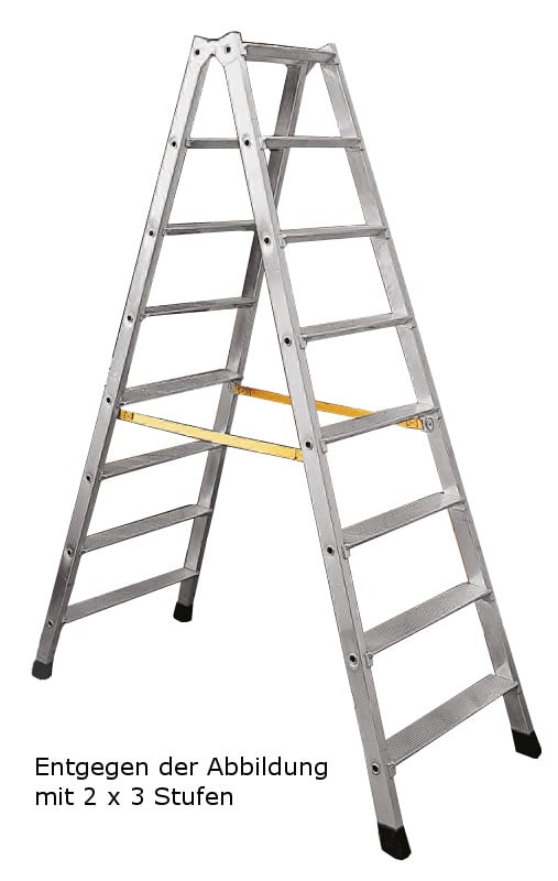 706-0941 Industrie-Stufen-Stehleiter beidseitig begehbar