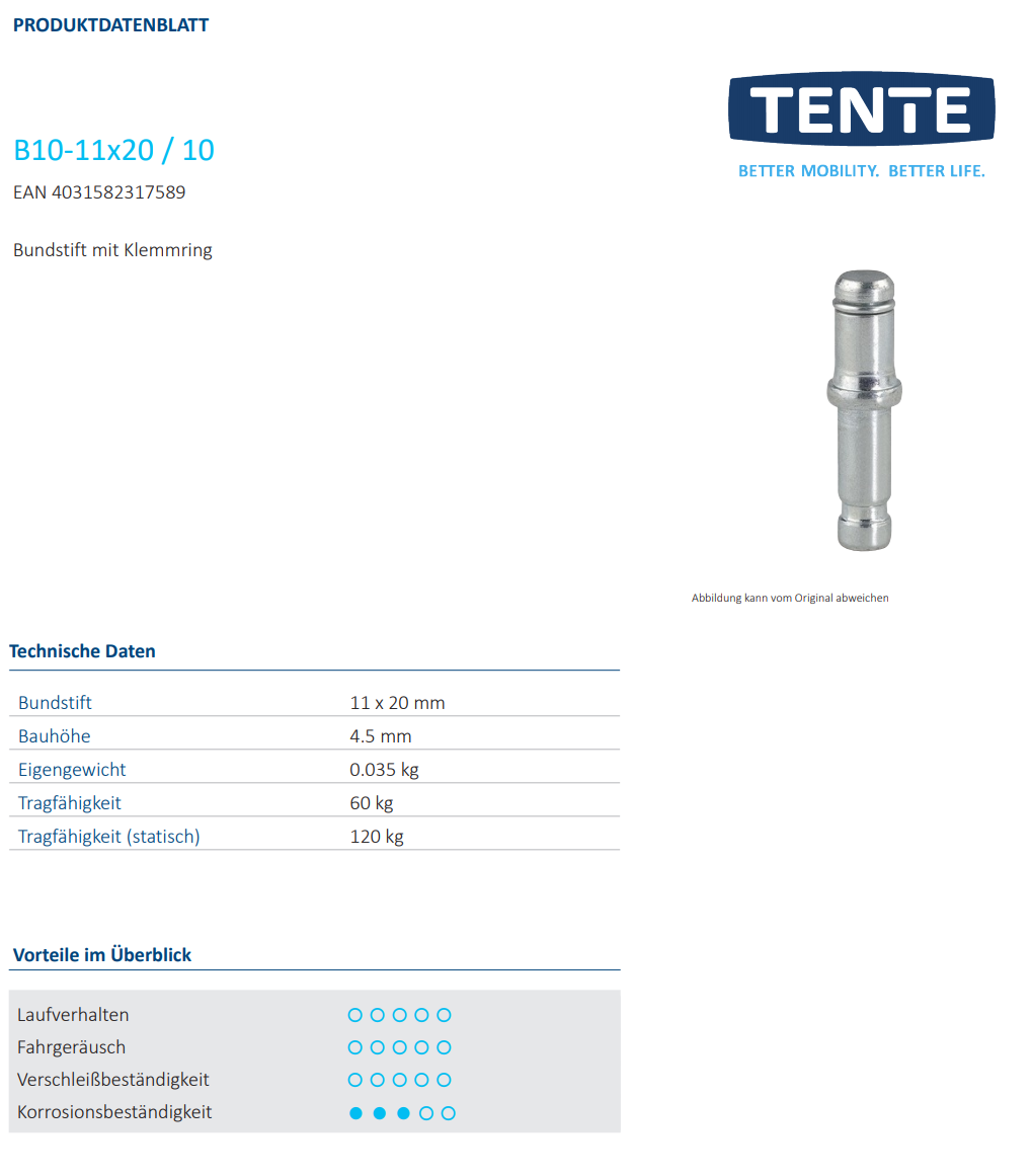 016-0637-D Stift mit Klemmring und Bund