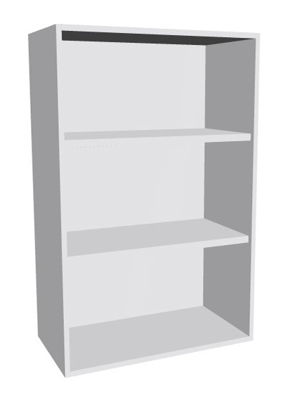 Aufsatz-Schrankregal 3  Ordnerhöhen 600mm breit Serie dataline
