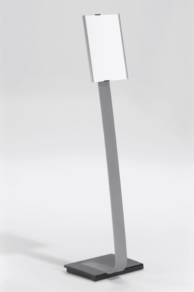 Bodenständer INFO SIGN A4 Höhe: 1180mm bei Hochformat, 1113mm bei Querformat