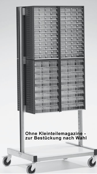 587-0424 Fahrbares Leerregal doppelseitig