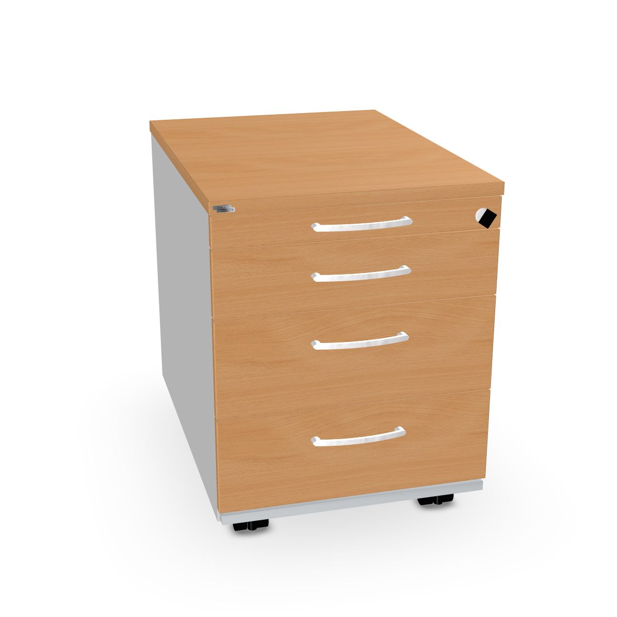 204-0664-41qYwpQFwCUYP11 Untertisch-Rollcontainer 600 mm tief Serie dataline