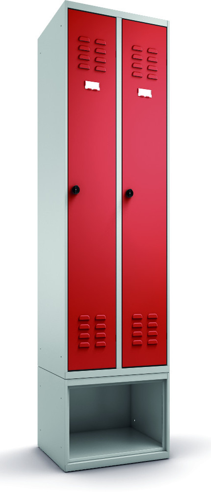 308-1229-32 Garderobenschrank 2-teilig, untergebautes Schuhfach