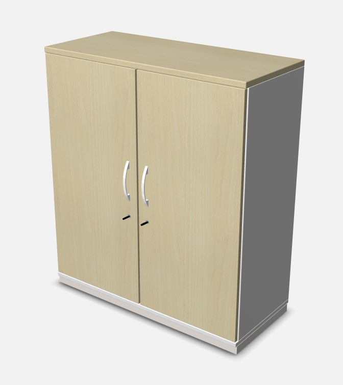 Flügeltürenschrank mit 4 Fachböden