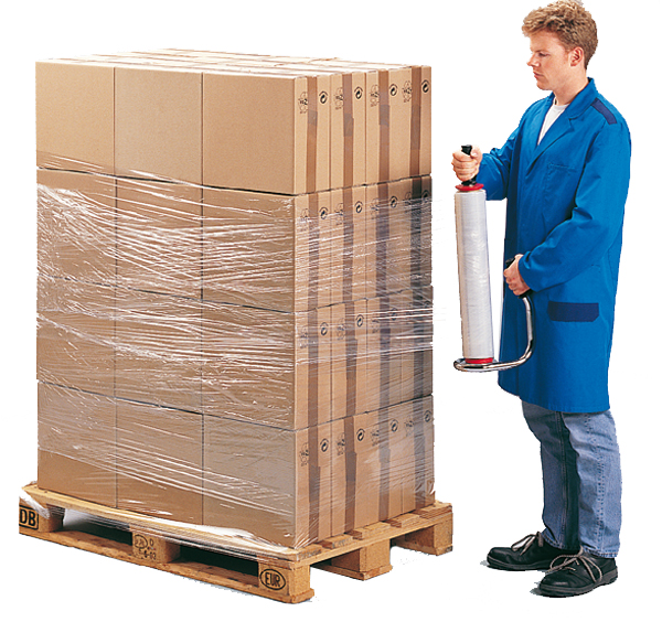 489-0201 Karton = 6 Rollen Hand-Stretchfolie