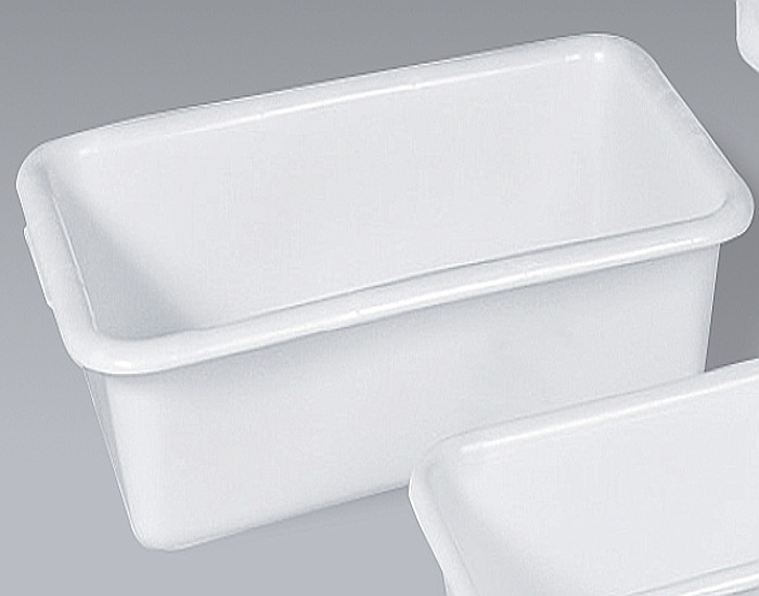 614-0018 Kunststoff-Wanne, naturweiß,  B760xT500xH320mm, Inhalt 80L, Material: HDPE
