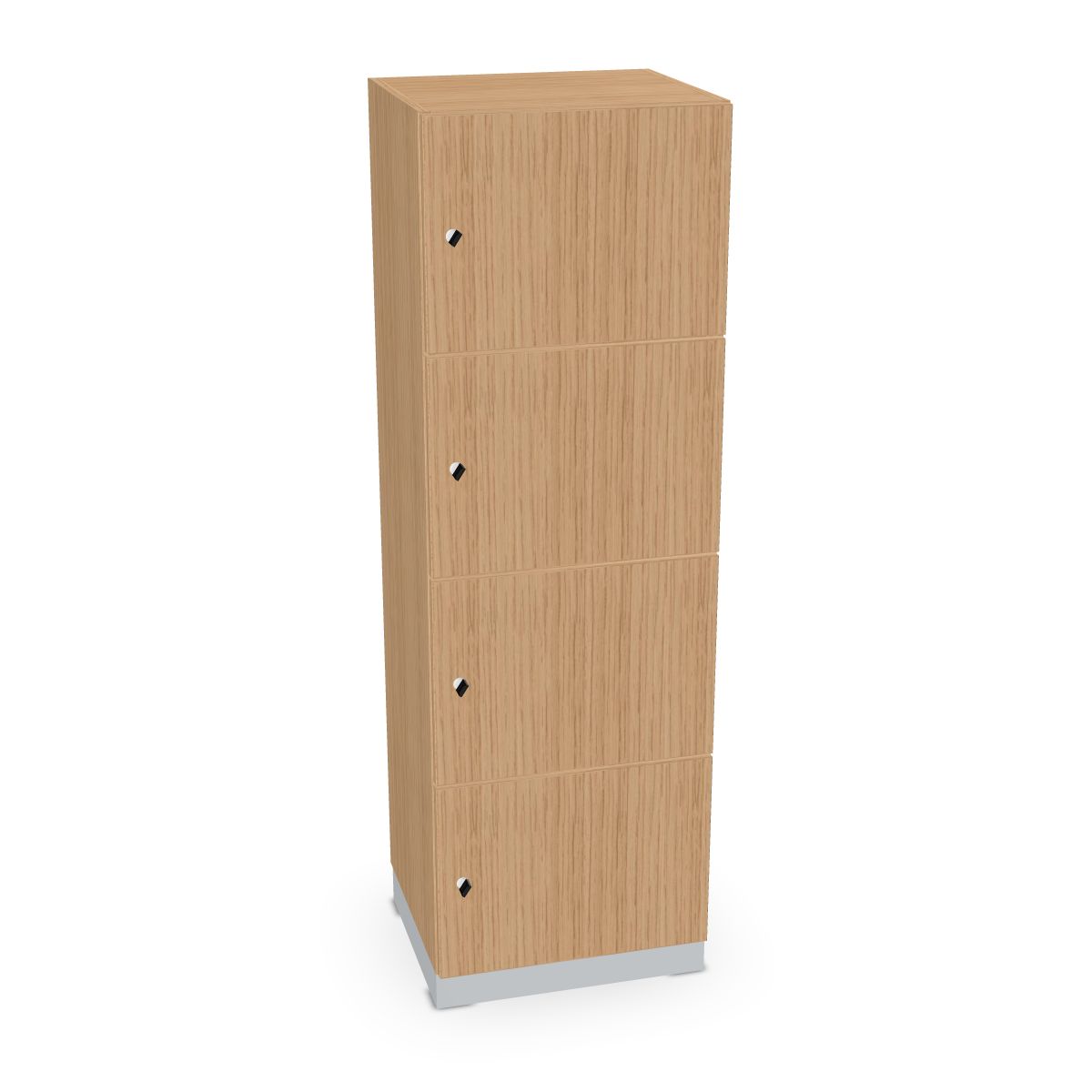 Schließfachschrank 4 Fächer 500mm breit Serie dataline