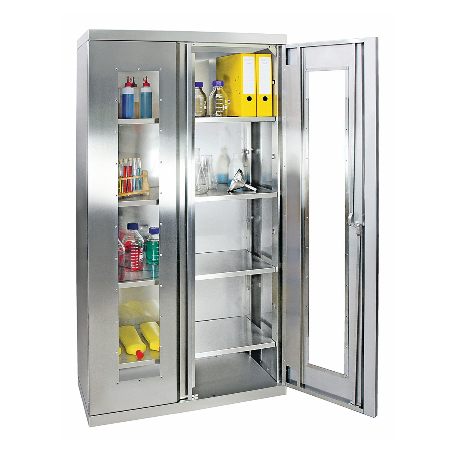 517-0568-edelstahl-sichtfensterschrank-typ-s4-stumpf Edelstahl-Sichtfensterschrank Typ S4