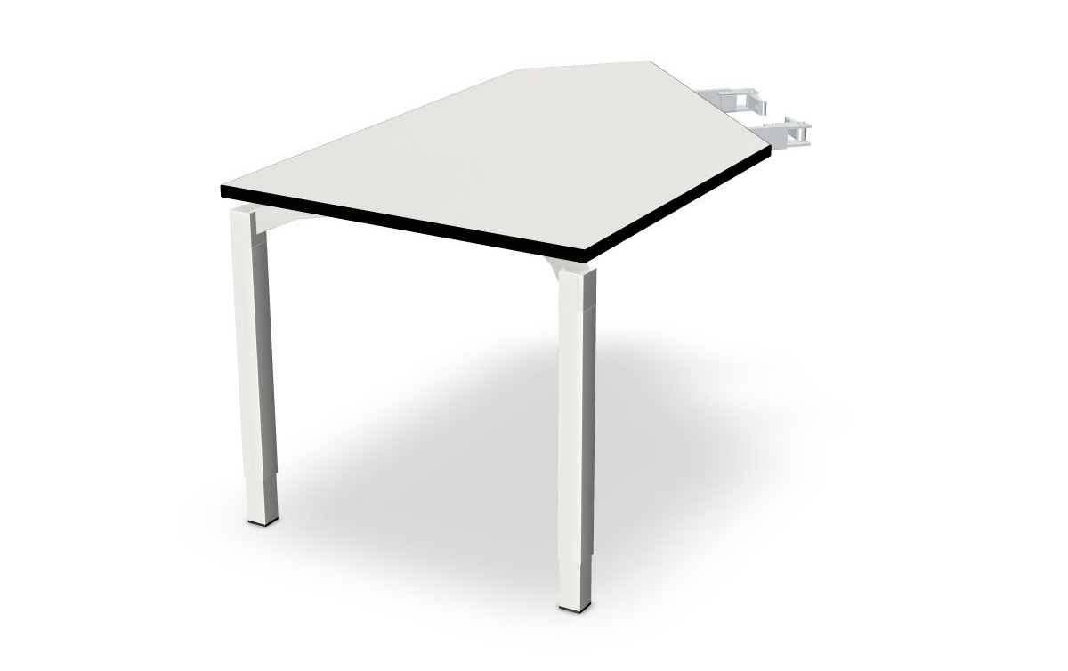 Anbautisch mit 2 Standbeinen Anbau links Serie dataline-QA
